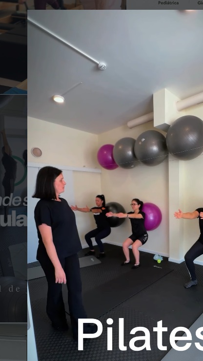 Aula de Pilates no solo com acompanhamento na Pulsar+