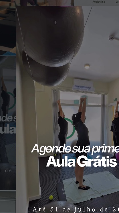 Aula de grupo em ambiente próximo no estúdio da Pulsar+